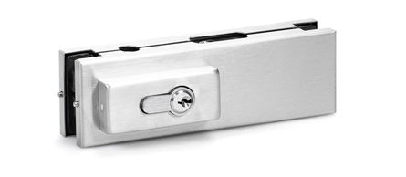GEZE Glass Fitting US 50 RD Lock (centre of the door) without lock cylinder with round bolts