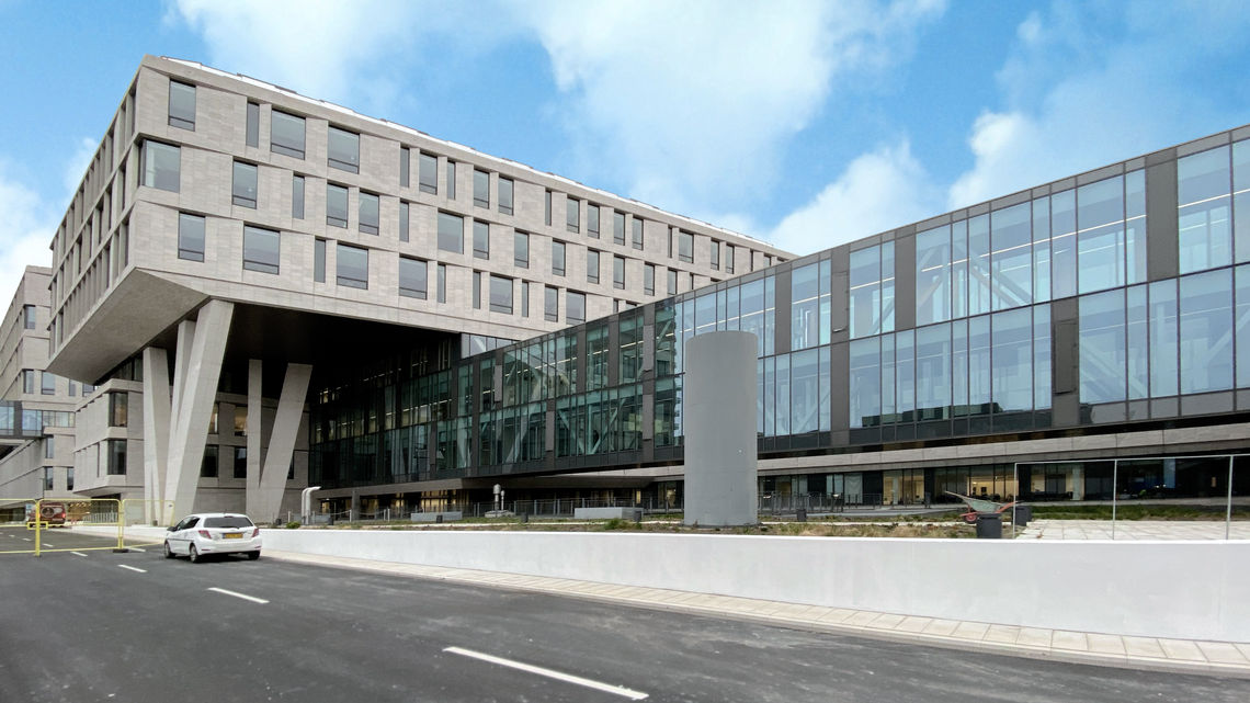 盖泽的自动门系统帮助实现了哥本哈根Rigshospitalet医院北翼区项目的愿景。
