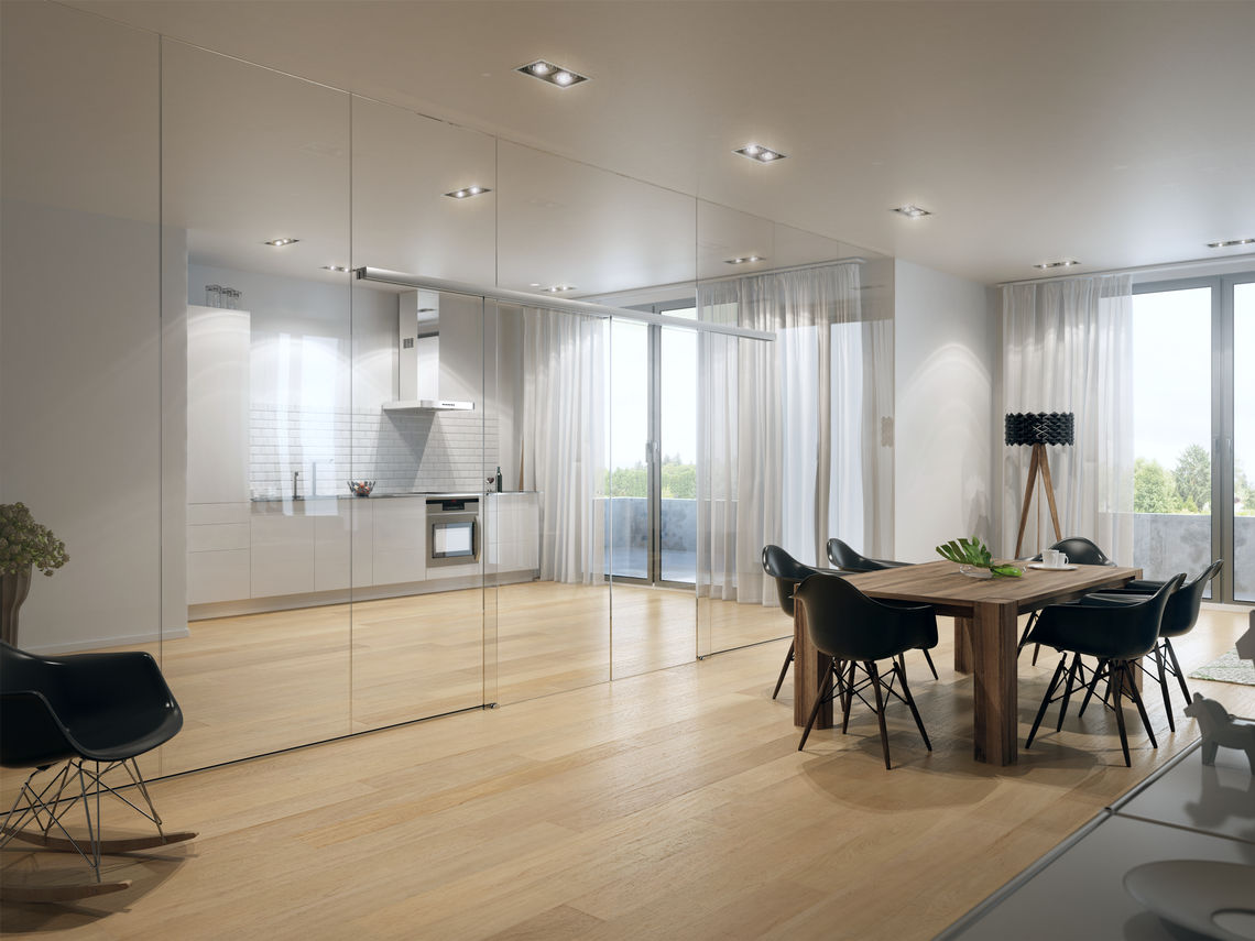 Las soluciones inteligentes de GEZE crean casas y apartamentos en los que vivir resulta un placer.