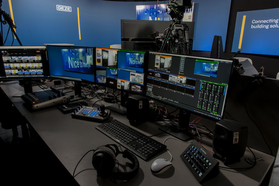 In future, we will be able to livestream expert talks direct from the GEZE Studio.