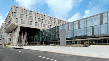 कोपेनहेगन के Rigshospitalet अस्पताल में स्वचालित दरवाजा प्रणालियाँ 