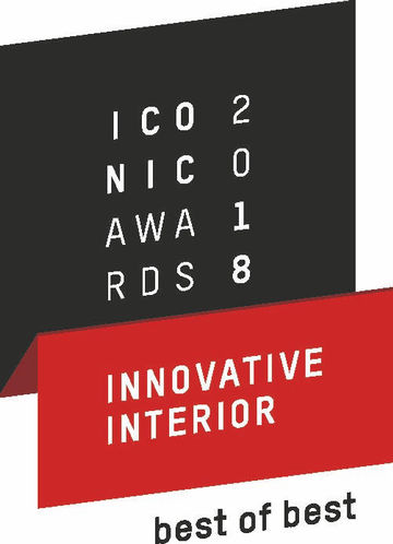Innovative Interior 2018: Auszeichnung „Best of Best". Signet: GEZE GmbH